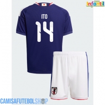 Camisa de time de futebol Japão Junya Ito #14 Replicas 1º Equipamento Infantil Mundo 2026 Manga Curta (+ Calças curtas)